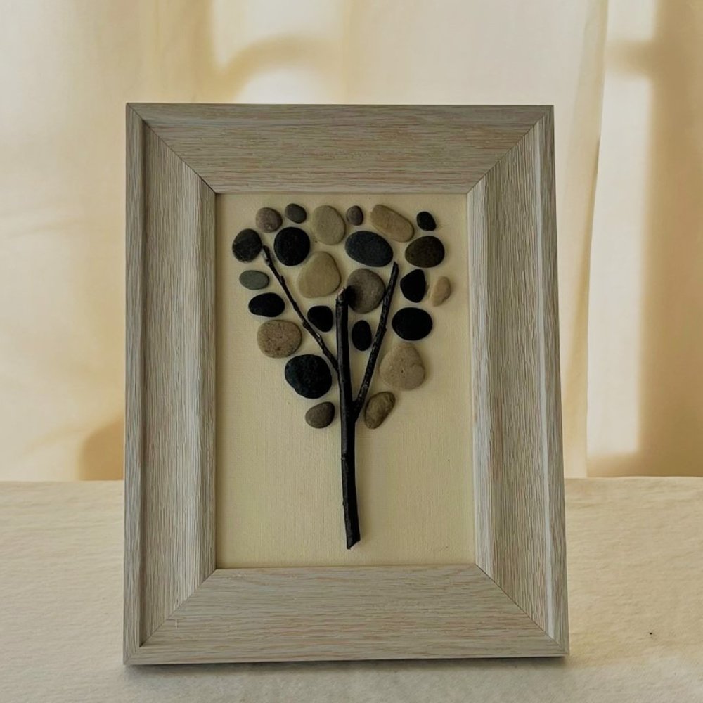 Tree - Framed Rock Art picture